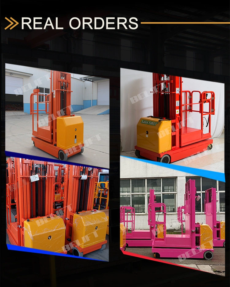 300kg Long Forks Order Picker Lift 4.5m Electric Aerial Order Picker