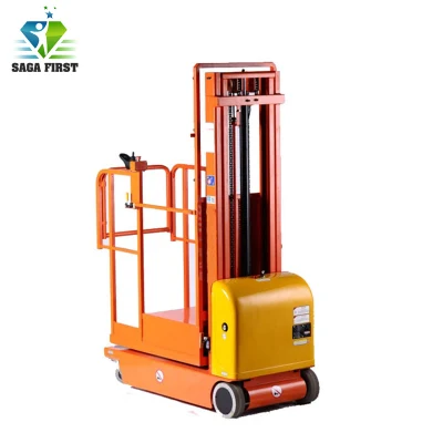 Warehouse Battery Ladder Platform Electric Order Picker