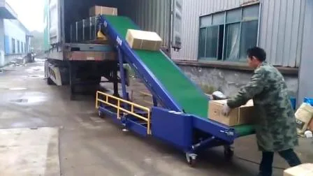 Powered Truck Container Loader/Unloader Conveyor Belt